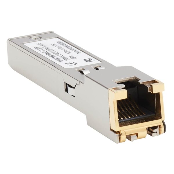 073256ce8e27b810a4bc6365e125e9a5 Tripp Lite series Cisco-Compatible GLC-TE SFP Transceiver - 10/100/1000Base-TX, Copper, RJ45, Cat6, 328.08 ft. (100 m)