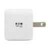 Tripp Lite series Compact USB-C Wall Charger with USB-C to Lightning Cable - 18W PD Charging, GaN Technology, White