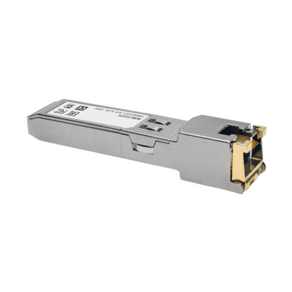 Tripp Lite series Cisco-Compatible GLC-T SFP Mini Transceiver, 1000Base-TX Copper RJ45, Cat5e, Cat6, 328.08 ft. (100 m)