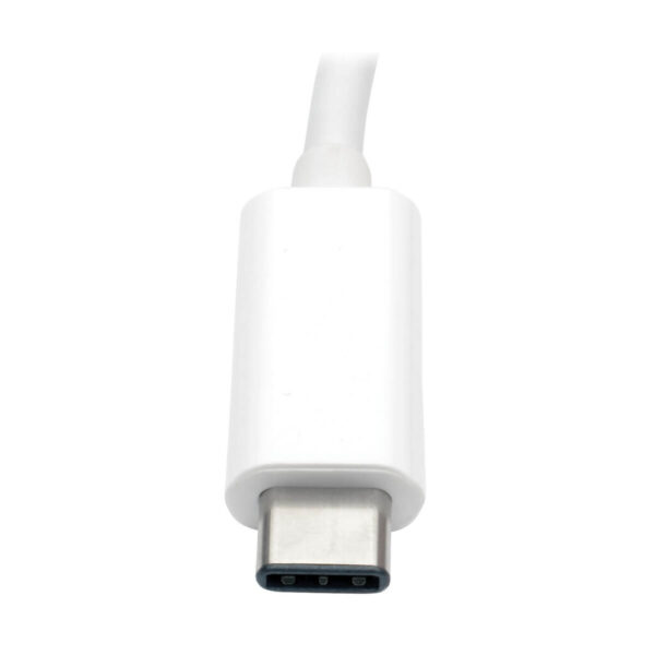Tripp Lite series USB-C to DVI Adapter with USB 3.x (5Gbps) Hub Port and PD Charging, White