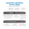 07832e796801318f51e4242276882379 Tripp Lite series USB-C Dock, Triple Display - 4K HDMI/DisplayPort, VGA, USB 3.x (5Gbps), USB-A/C Hub Ports, GbE, 100W PD Charging, EU/UK Power Supply