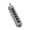Tripp Lite series Industrial Power Strip, 6 Right-Angle Outlets, 15 ft. (4.6 m) Cord, Mounting Tabs