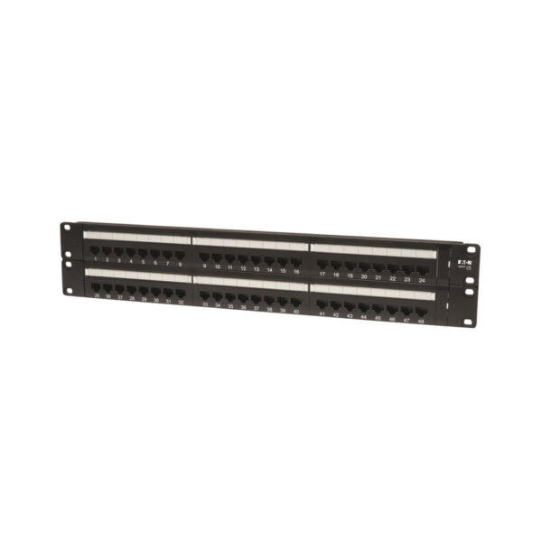 Tripp Lite series 48-Port 2U Rack-Mount Cat5e 110 Patch Panel, 568B, RJ45 Ethernet, TAA