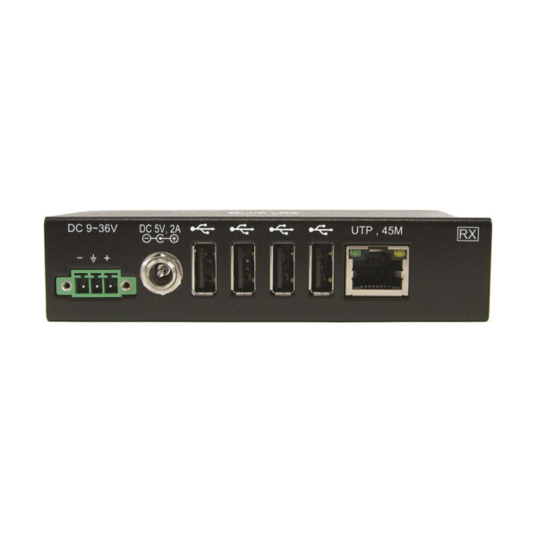 Tripp Lite series 4-Port Industrial USB over Cat6 Extender, ESD Protection, PoC - USB 2.0, Mountable, 150 ft. (45.72 m), TAA