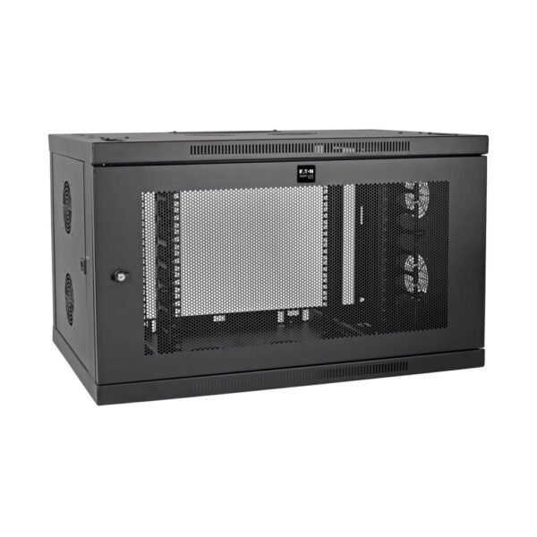 Tripp Lite series SmartRack 9U Low-Profile Switch-Depth-Plus Wall-Mount Mini Rack Enclosure, Wide