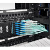 08277cff8947d5b18448cc9621babb07 Tripp Lite series MTP/MPO Patch Cable with Push/Pull Tab Connectors, 100GBASE-SR10, CXP, 24 Fiber, 100Gb OM3 Plenum-rated - Aqua, 5M (16 ft.)
