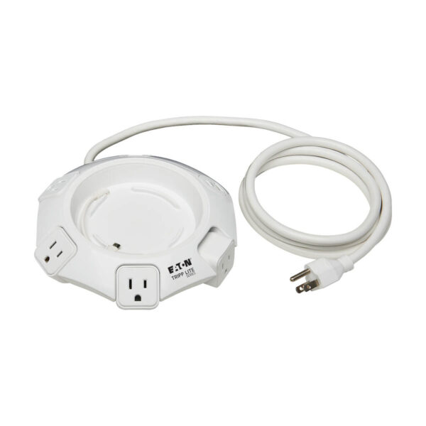 Tripp Lite series Conference Power Surge Protector - 4 NEMA 5-15R Outlets, USB-C & 3 USB-A Ports, Micro-USB, 8 ft. Cord