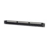 Tripp Lite series 24-Port 1U Rack-Mount Cat5e Feedthrough Patch Panel, RJ45 Ethernet, TAA