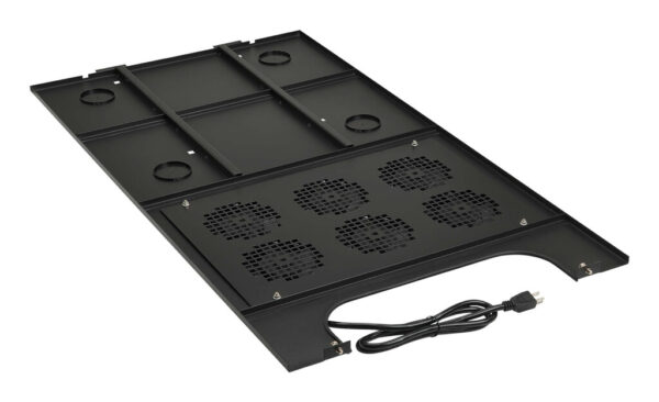 085409e8c40b09d96ea88fb1908d87a5 Tripp Lite series SmartRack Roof-Mounted Fan Panel for Deep Rack Enclosure Cabinets - 6 120V Fans, 630 CFM, 5-15P Plug