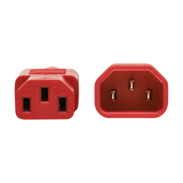 Tripp Lite series Heavy-Duty PDU Power Cord, C13 to C14 - 15A, 250V, 14 AWG, 6 ft. (1.83 m), Red