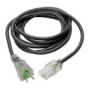 Tripp Lite series Hospital-Grade Power Cord, NEMA 5-15P to C13 - Green Dot, 13A, 125V, 16 AWG, 6 ft. (1.83 m), Clear Plugs