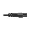 Tripp Lite series Laptop Power Cord, Schuko to C5 - 2.5A, 250V, H05VV-F, 2 m (6.6 ft.), Black - P058-02M-EU