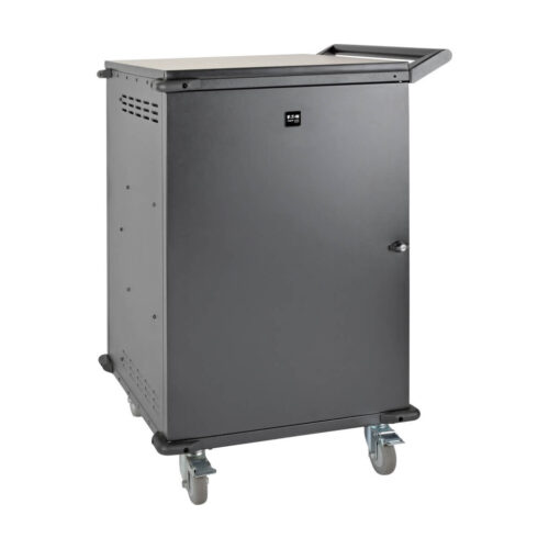 Tripp Lite series 42-Device AC Mobile Charging Cart - Laptops and Chromebooks, 120V, NEMA 5-15P, 10 ft. (3.05 m) Cord, Black