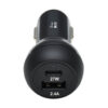 08bfd07ace95b06803f54589e015b00c Tripp Lite series Dual-Port USB Car Charger with 39W Charging - USB-C (27W) PD 3.0, USB-A (12W), Black