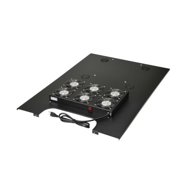 Tripp Lite series SmartRack Roof-Mounted Fan Panel for Deep and Wide Rack Enclosure Cabinets - 6 120V Fans, 630 CFM, 5-15P Plug
