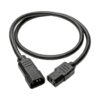 0907da392bb0640327e3c43a8c1c6c5d Tripp Lite series Heavy-Duty PDU Power Cord, C13 to C14 - 15A, 250V, 14 AWG, 3 ft. (0.91 m), Black