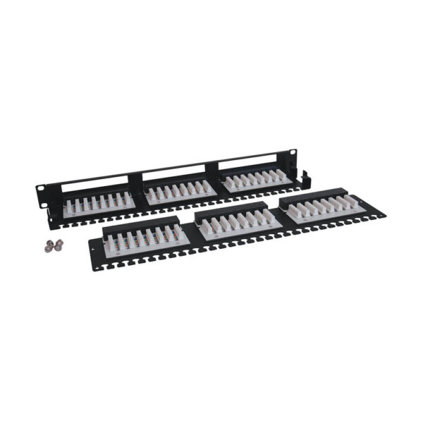 0919333a37e58891a531e93612942c04 Tripp Lite series 48-Port 1U Rack-Mount Cat6/Cat5 High Density 110 Patch Panel, 568B, RJ45 Ethernet, TAA