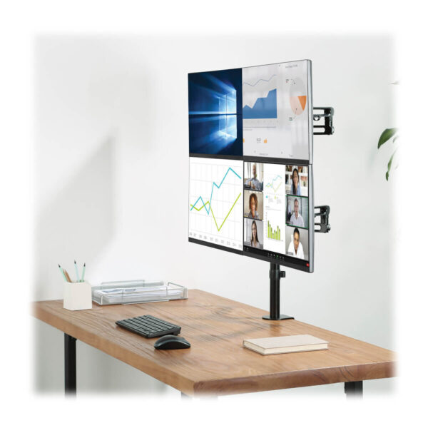 Tripp Lite series Quad-Monitor Flex-Arm Desktop Clamp for 13” to 27” Displays