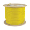 Tripp Lite series Cat5e 350 MHz Solid Core (UTP) PVC Bulk Ethernet Cable - Yellow, 1000 ft. (304.8 m), TAA