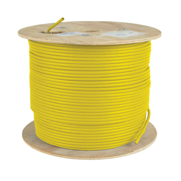 Tripp Lite series Cat5e 350 MHz Solid Core (UTP) PVC Bulk Ethernet Cable - Yellow, 1000 ft. (304.8 m), TAA