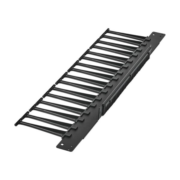 09678274003523165082980fc176bccc Tripp Lite series SmartRack Vertical Cable Manager for 42U, 45U and 48U Enclosures - Multiple Long Fingers, Black