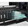 Tripp Lite series MTP/MPO Patch Cable with Push/Pull Tabs, 12 Fiber, 40GbE, 40GBASE-SR4, OM3 Plenum-Rated - Aqua, 1M (3 ft.)