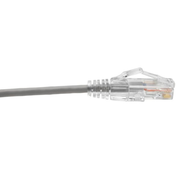 097d6fc0e4275313dbec086aeb02d669-7 Tripp Lite series Cat6 Gigabit Snagless Slim UTP Ethernet Cable (RJ45 M/M), PoE, Gray, 1 ft. (0.31 m)