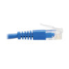 Tripp Lite series Down-Angle Cat6 Gigabit Molded Slim UTP Ethernet Cable (RJ45 Right-Angle Down M to RJ45 M), Blue, 2 ft. (0.61 m)