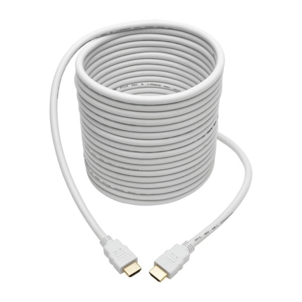 Tripp Lite series High-Speed HDMI Cable, Digital Video and Audio, HD (M/M), White, 25 ft. (7.62 m)