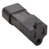 Tripp Lite series NEMA 5-15R to C14 Power Cord Adapter - 15A, 125V, Black