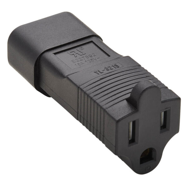 Tripp Lite series NEMA 5-15R to C14 Power Cord Adapter - 15A, 125V, Black