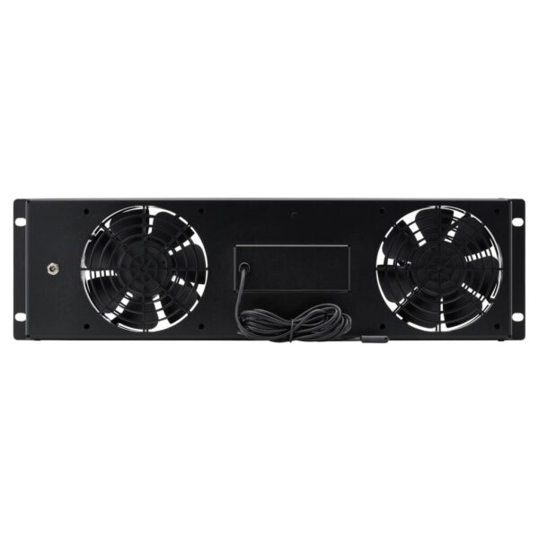 Tripp Lite series 3U Digital Temperature Sensor with 2 12VDC High-Performance Fans, Blanking Panel, LCD