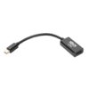 Tripp Lite series Keyspan Mini DisplayPort to HDMI Active Adapter/Video Converter (M/F) - 4K 60 Hz, DP 1.2, HDCP 2.2, Black, 6 in.