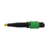 Tripp Lite series 40/100/400G Singlemode 9/125 OS2 Breakout Fiber Optic Cable (12F MTP/MPO-APC to 4x Duplex SN-UPC F/M), LSZH, Yellow, 3 m (9.8 ft.)