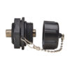 Tripp Lite series Rigid Industrial F-Type Adapter (M/F) - IP68, Black