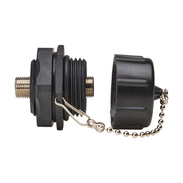 Tripp Lite series Rigid Industrial F-Type Adapter (M/F) - IP68, Black