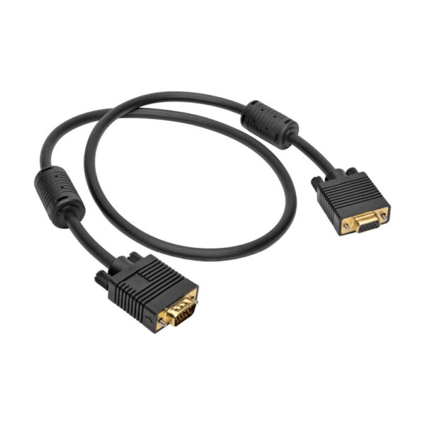 Tripp Lite series VGA High-Resolution RGB Coaxial Cable (HD15 M/F)), 3 ft. (0.91 m)