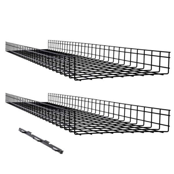 Tripp Lite series Wire Mesh Cable Tray - 450 x 100 x 1500 mm (18 in. x 4 in. x 5 ft.), 2-Pack
