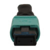 Tripp Lite series Multimode 50/125 OM3 Loopback Fiber Optic Cable Tester (12F MTP/MPO Female), LSZH, Aqua