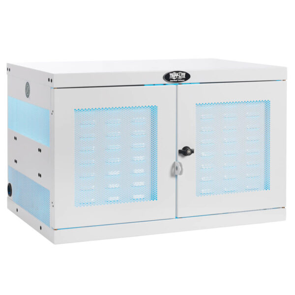 Tripp Lite series Safe-IT Multi-Device UV Charging Station, Hospital-Grade, 16 USB Ports, iPad and Android Tablets, Antimicrobial, White