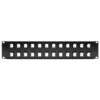0a889949ee7a714499e330324727c28d Tripp Lite series 24-Port 2U Rack-Mount Unshielded Blank Keystone/Multimedia Patch Panel, RJ45 Ethernet, USB, HDMI, Cat5e/6