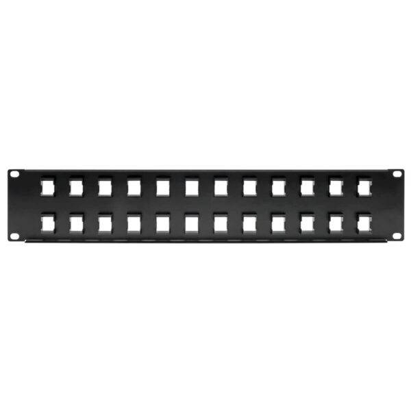 0a889949ee7a714499e330324727c28d Tripp Lite series 24-Port 2U Rack-Mount Unshielded Blank Keystone/Multimedia Patch Panel, RJ45 Ethernet, USB, HDMI, Cat5e/6