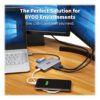 Tripp Lite series USB-C Dock, Dual Display - 4K 60 Hz HDMI, USB 3.x (5Gbps) Hub Ports, GbE, Memory Card, 100W PD Charging, Gray