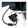 Tripp Lite series USB-C to DVI Adapter with USB 3.x (5Gbps) Hub Port and PD Charging, Black