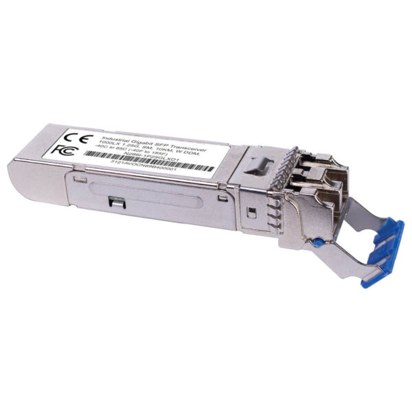 Tripp Lite series Industrial Gigabit SFP Transceiver - 1000Base-LX, Singlemode, LC Duplex, DDM, -40° to 85°C, 10 km (6.2 mi.), TAA