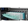 Tripp Lite series MTP/MPO Fan-out Cable with Push/Pull Tab Connectors, MTP/MPO to 4xLC, 40GbE, 40GBASE-SR4,OM3 Plenum-rated - Aqua, 3M (9.84 ft.)