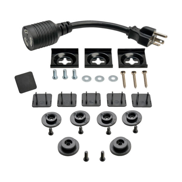 Tripp Lite series 2kW Single-Phase Local Metered PDU, 100-127V Outlets (14 5-15/20R), L5-20P/5-20P adapter, 0U Vertical, 36 in. Height