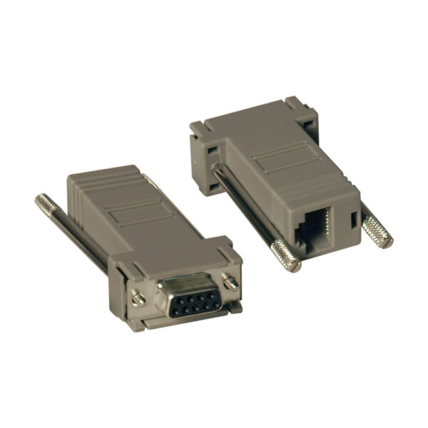 0b9113016808111715119c48b8504d88 Tripp Lite series Null Modem Serial DB9 Serial Modular Adapter Kit, 2x (DB9F to RJ45F)