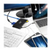 Tripp Lite series USB-C Dock, Dual Display - 4K HDMI / mDP, VGA, USB 3.x (5Gbps), USB-A/C Hub, GbE, Memory Card, 100W PD Charging