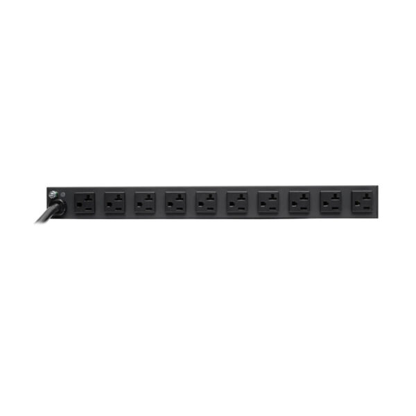 Tripp Lite series Isobar 12-Outlet Network Server Surge Protector, 15 ft. (4.57 m) Cord with 5-20P Plug, 3840 Joules, Diagnostic LEDs, 1U Rackmount